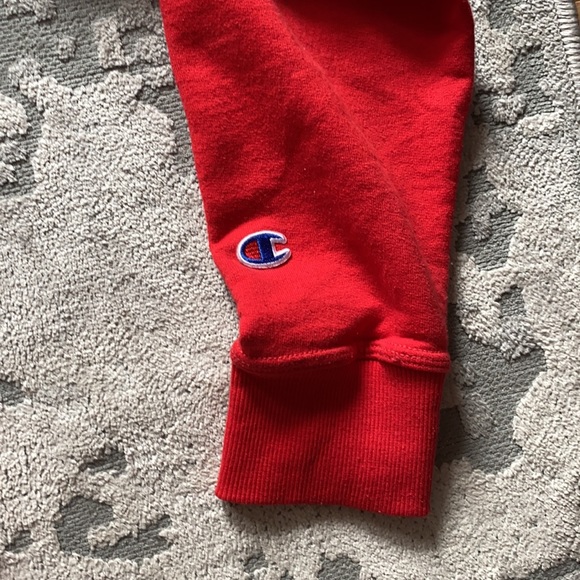 Red Champion Pullover Hoodie - Picture 3 of 5
